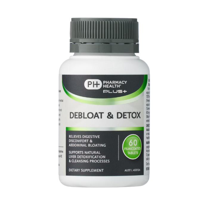Pharmacy Health Plus+ Debloat & Detox 60 Tablets