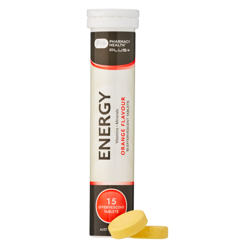 Pharmacy Health Plus+ Energy 15 Effervescent Tablets