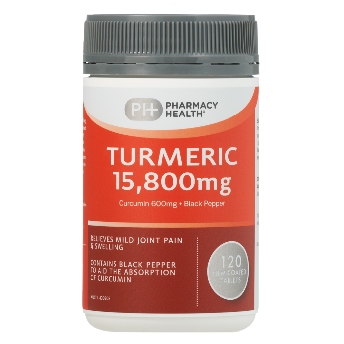 Pharmacy Health – Turmeric 15800mg 120 Tablets