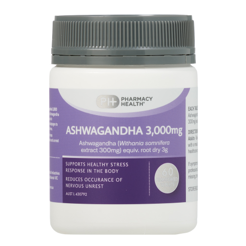 Pharmacy Health - Ashwagandha 3000mg 60 Tablets