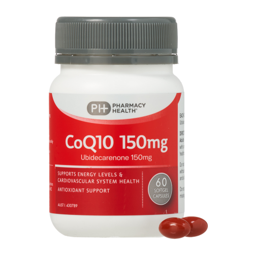 Pharmacy Health – CoQ10 150mg 60 Capsules
