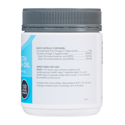 Pharmacy Health – Triple Strength Odourless Fish Oil 150 Capsules