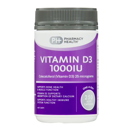 Vitamin D3 1000IU | 250 Capsules – Daily Support