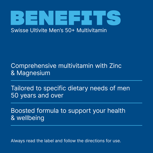 Swisse Ultivite Men's 50 + Multivitamin 90 Tablets