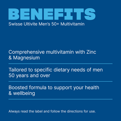 Swisse Ultivite Men's 50 + Multivitamin 90 Tablets