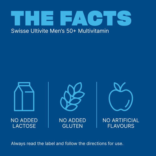 Swisse Ultivite Men's 50 + Multivitamin 90 Tablets