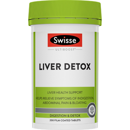 Swisse Ultiboost Liver Detox - 200 Tablets | Liver & Digestion Support