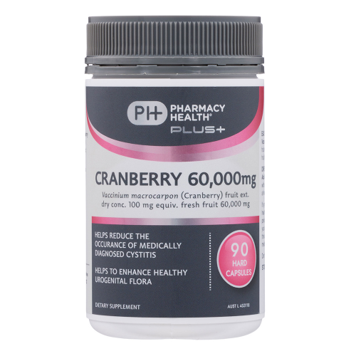 Pharmacy Health Plus+ Cranberry 60000mg 90 Capsules