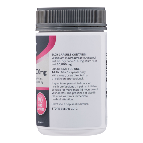 Pharmacy Health Plus+ Cranberry 60000mg 90 Capsules