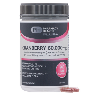 Pharmacy Health Plus+ Cranberry 60000mg 90 Capsules