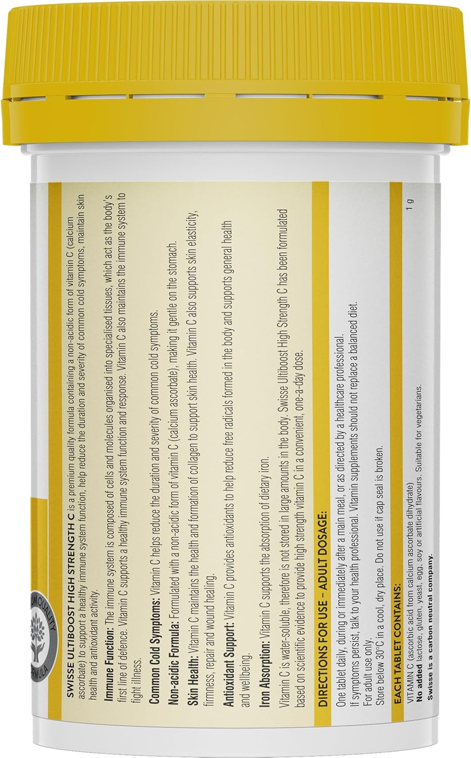 Swisse Ultiboost High Strength C 150 Tablets