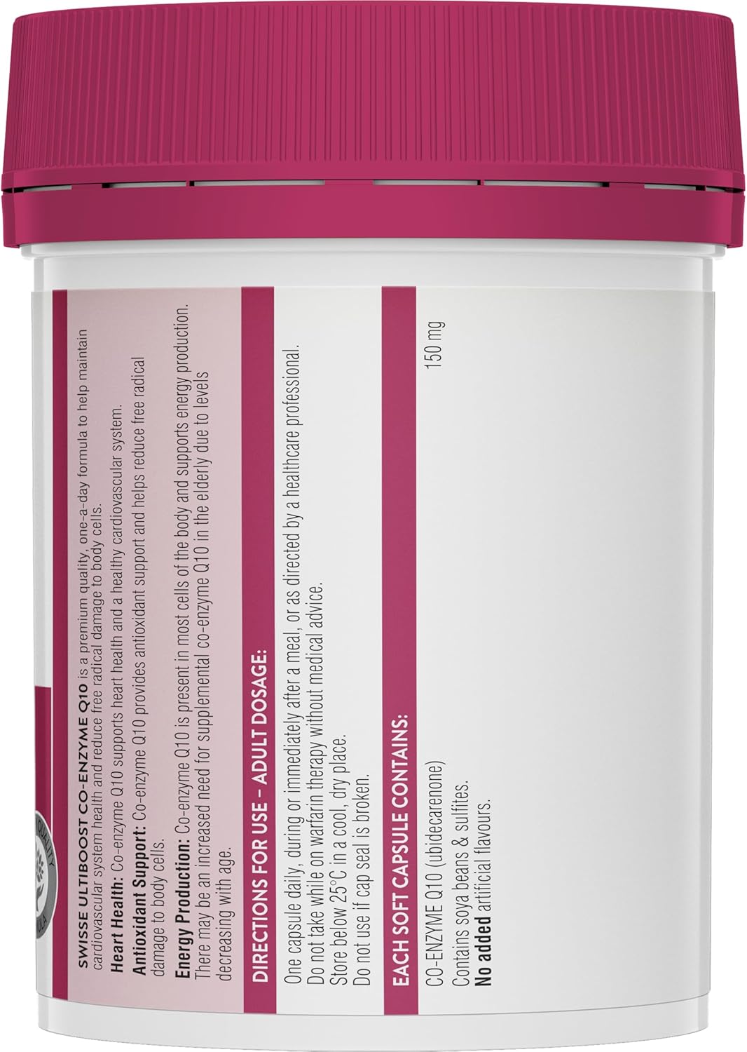 Swisse Ultiboost Co-Enzyme Q10 180 Capsules