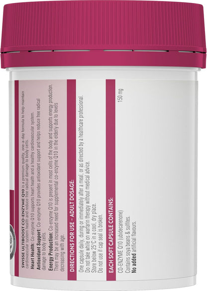 Swisse Ultiboost Co-Enzyme Q10 180 Capsules