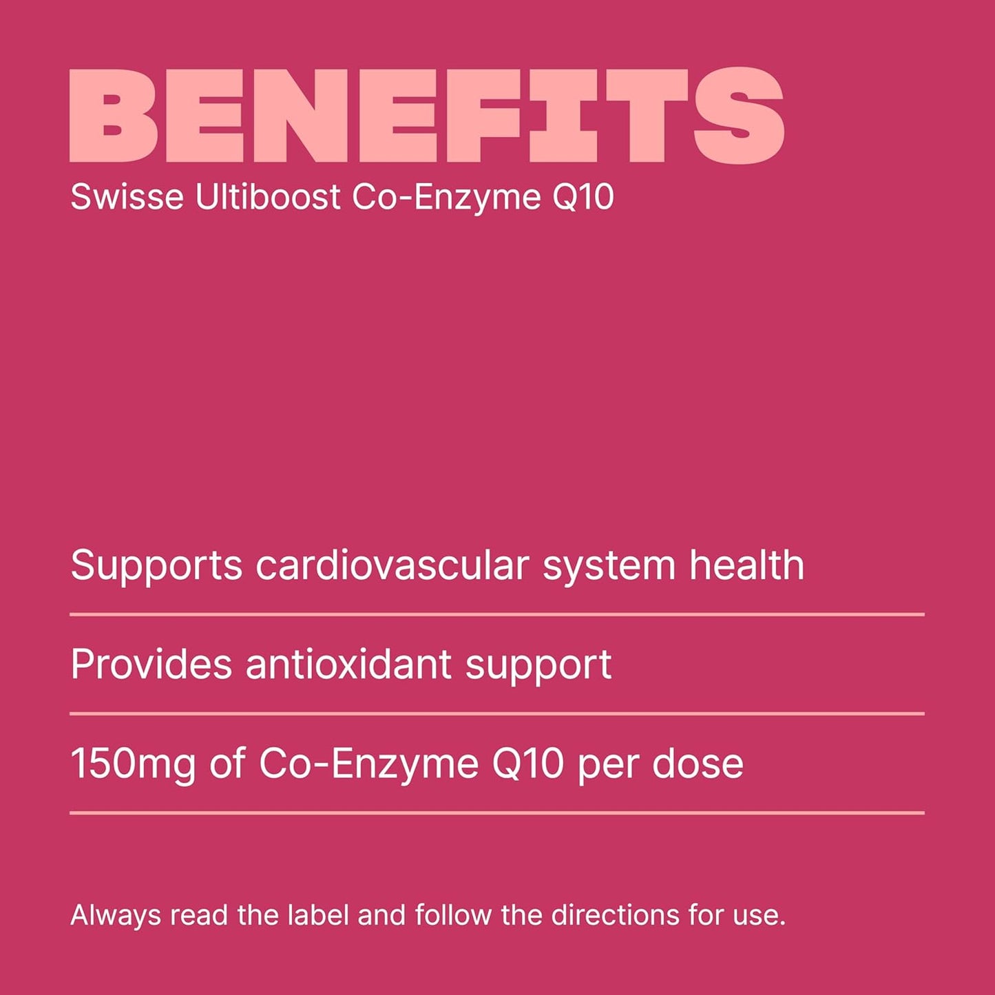 Swisse Ultiboost Co-Enzyme Q10 180 Capsules
