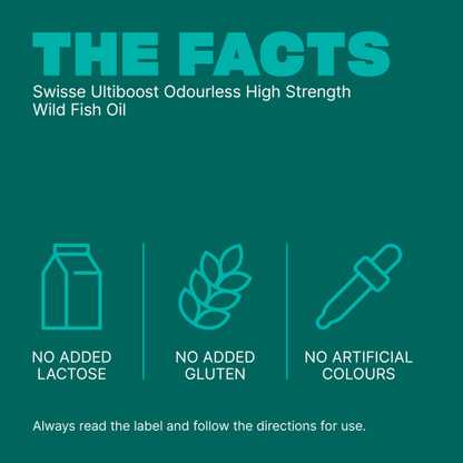Swisse Ultiboost Odourless High Strength Wild Fish Oil 400 Capsules
