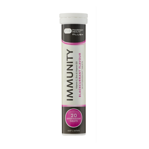Pharmacy Health Plus+ Immunity 20 Effervescent Tablets