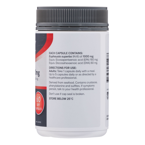 Pharmacy Health Plus+ Krill Oil 1000mg 60 Capsules