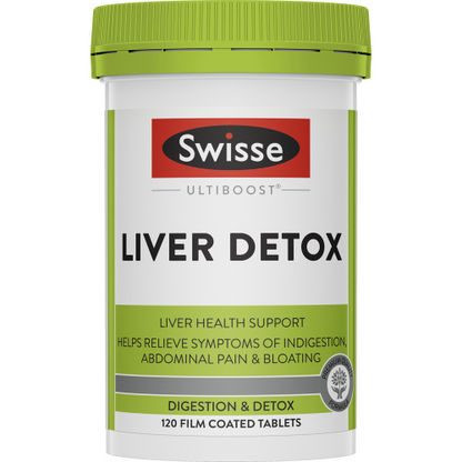 Swisse Ultiboost Liver Detox – 120 Tablets | Liver & Digestion Support