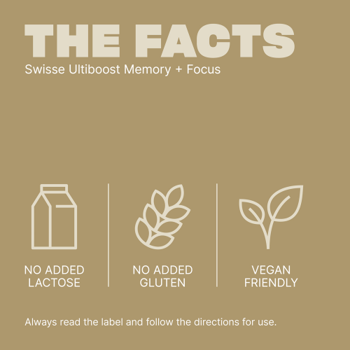Swisse Ultiboost Memory + Focus 50 Tablets