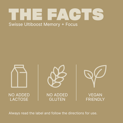 Swisse Ultiboost Memory + Focus 50 Tablets