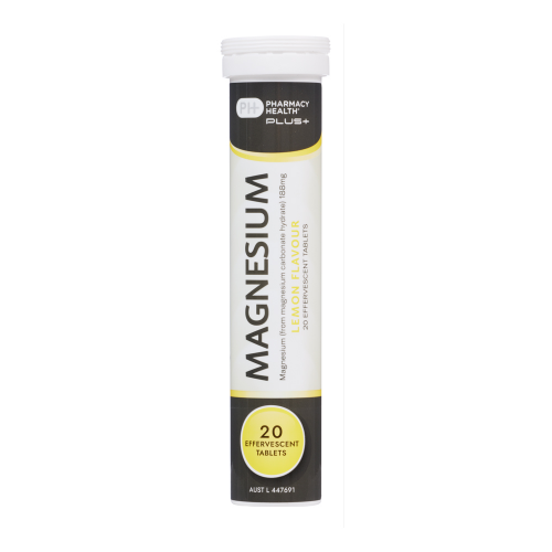 Pharmacy Health Plus+ Magnesium 20 Effervescent Tablets