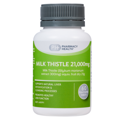 Pharmacy Health – Milk Thistle 21,000mg 60 Tablets
