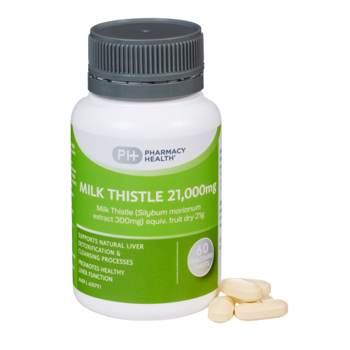 Pharmacy Health – Milk Thistle 21,000mg 60 Tablets