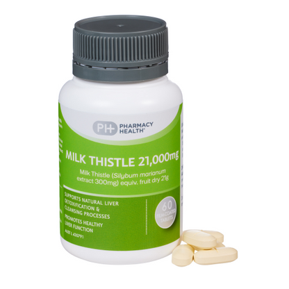 Pharmacy Health – Milk Thistle 21,000mg 60 Tablets