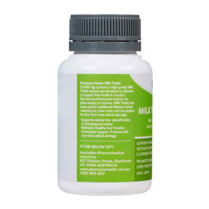 Pharmacy Health – Milk Thistle 21,000mg 60 Tablets