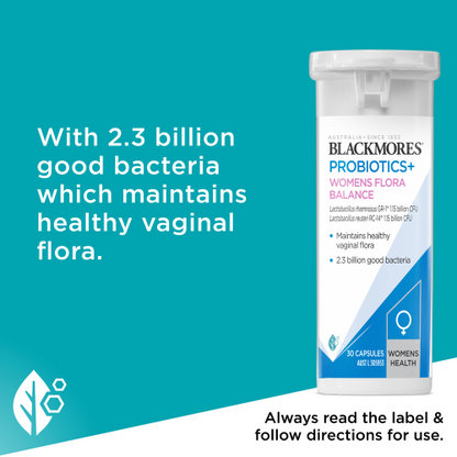 Blackmores Probiotics+ Women's Flora Balance 30 Capsules