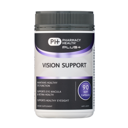 Pharmacy Health Plus+ Vision Support 90 Capsules