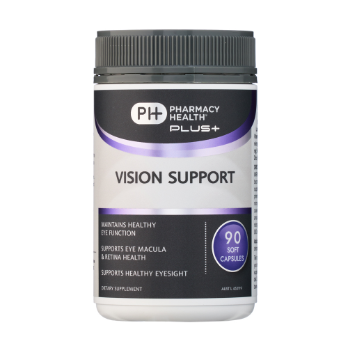 Pharmacy Health Plus+ Vision Support 90 Capsules